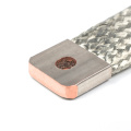 Conector de barra trenzada de cobre flexible estañado no aislado / barra de distribución ajustable